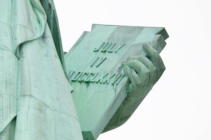 Statua della libertà, 4 luglio, libro, Nuovo, York