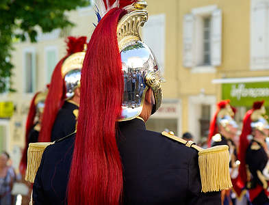 Prancis, Republik penjaga, helm, militer, budaya, orang-orang, Parade