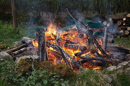 Пасхальный огонь, огонь, камин, огонь - природное явление, пламя, тепло - температура, горения