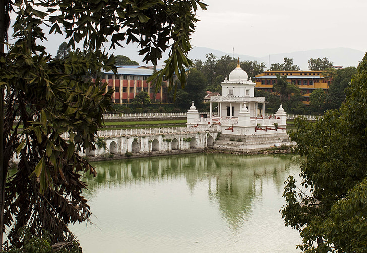 water, monument, Rani pokhari, monumenten, het platform, toeristische, Heilige