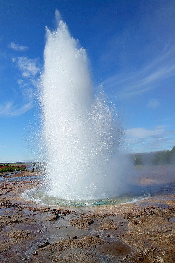 geyser, Islanda, Strokkur, Geysir, natura, Colore, hot springs