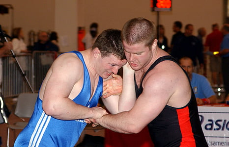 wrestlers, college, males, athletes, match, sport, push