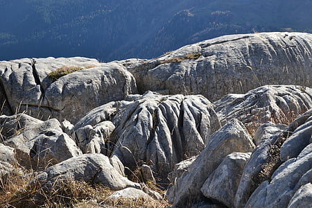 pedras, rocha, natureza, pedra calcária, cinza, montanhas, steinig