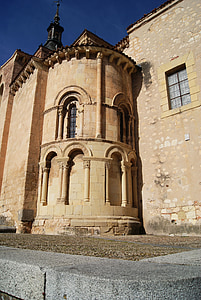 Kerk van san martín, Segovia, het platform, Spanje, monument