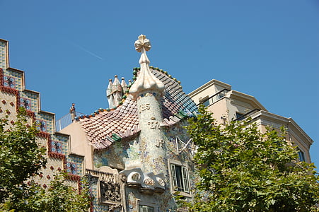 Gaudi, Barcelona, resor, arkitektur, berömda place