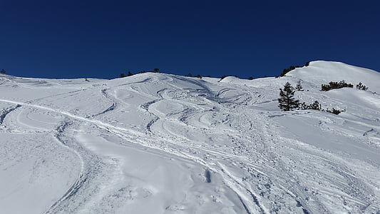 sípálya, nyomok, hó, backcountry skiiing, Ski, túra, téli sportok