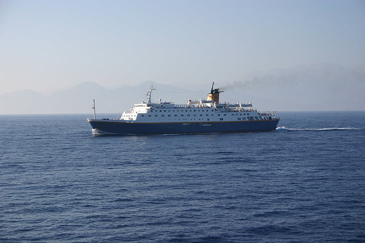 navire, Crète, Grèce, jours fériés, vacances, eau