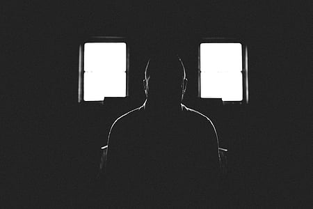 black-and-white, man, person, silhouette, public domain images