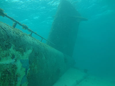 подводница, океан, потънал, морски, Scuba, развалина, морски
