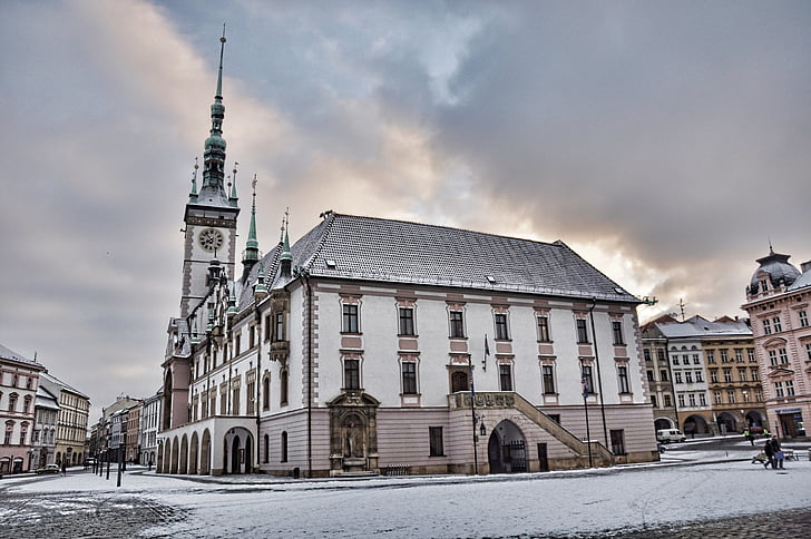 Olomouc, Ayuntamiento de la ciudad, Plaza, República Checa, patrimonio cultural, arquitectura, UNESCO