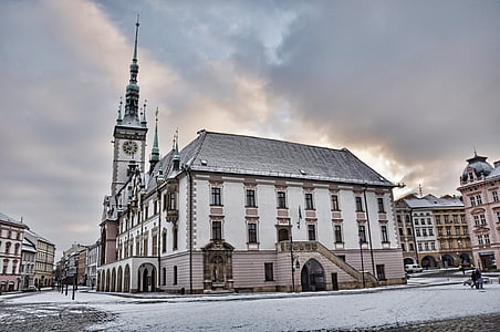 Olomouc, Balai kota, Square, Republik Ceko, warisan budaya, arsitektur, UNESCO