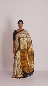 Kollam sarees, womens memakai, Saree, India, etnis, pakaian, mode