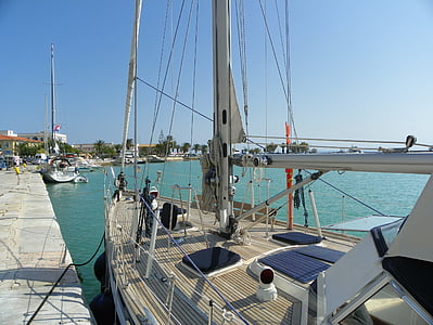 zakhyntos ciutat, Portuària, vaixell pesquer, Grècia, vacances viatges, paisatges naturalesa, vaixell nàutica