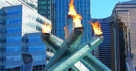 antorcha olímpica, Vancouver, caldero