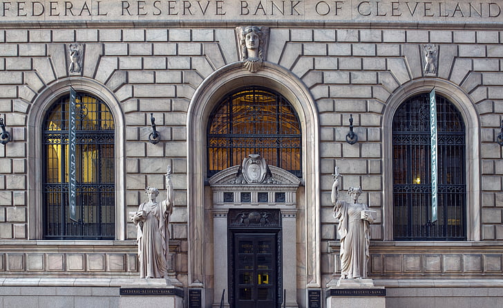 bank, building, architecture, city, federal reserve, urban, exterior