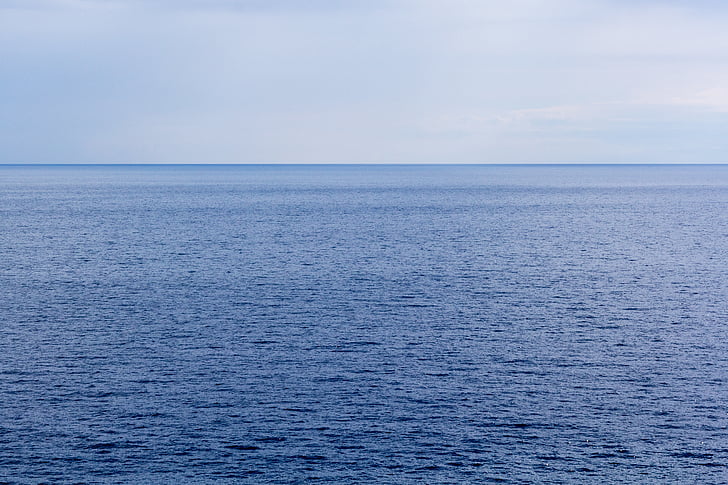 Mar, horitzó, cel, oceà, oceà Àrtic, oceà Atlàntic, oceà Índic