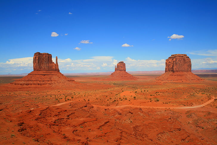 monument valley, USA, Arizona, Mountain, öken, Rock, landskap