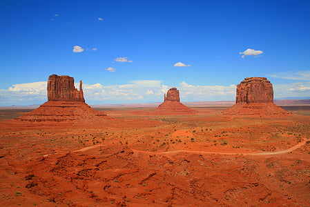 Monument valley, Stany Zjednoczone Ameryki, Arizona, góry, Pustynia, Rock, krajobraz