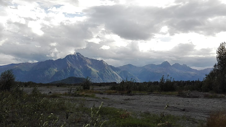 montagnes, Alaska, paysage