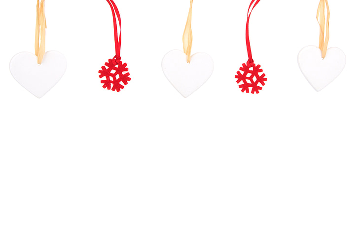 jõulud, teenetemärgi, Dekoratiivne, südame, Holiday, ornament, kuju
