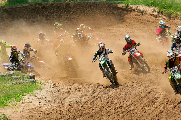 motocross, Dirt bike, Racing, Dirt, motorkerékpár, sebesség, motorkerékpár