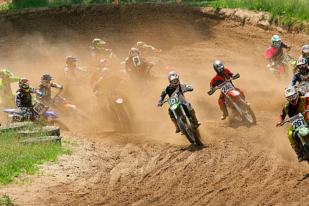 Motocross, bici de la suciedad, carreras, suciedad, moto, velocidad, motos