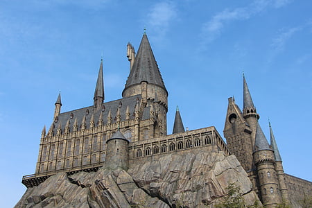 dvorac, nebo, arhitektura, krajolik, kamena, Harryju Potteru, palača