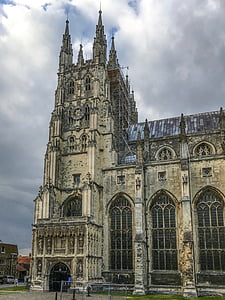 Domkyrkan, Canterbury, Vierungsturm, världsarv, UNESCO, katedralen i kristendomen, Gothic