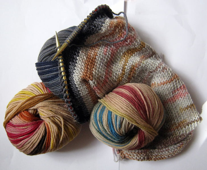 lana, maglia, colorato, Colore, caldo, morbido, inverno