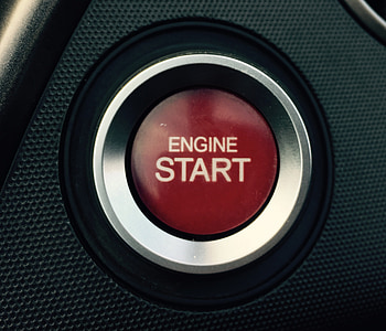 begin, Start, auto, Auto, het voertuig, beurt, Motor