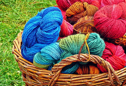 wool, knitting wool, cat's cradle, knitwear, knitting, woolen threads, hand labor