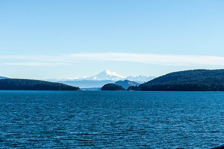 søen, vand, landskab, rækkevidde, bjerge, natur, blå