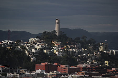 coit tower, san francisco, united states, america, california, usa, places of interest