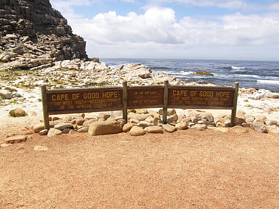 Etelä-Afrikka, Hyväntoivonniemen, kilpi, Coast, Cape