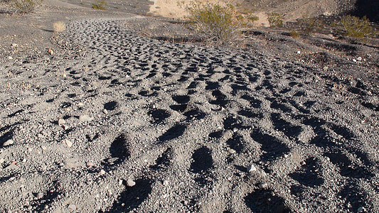 Dolina śmierci, Vacano, Nevada, piasek, żwir, krajobraz, bezdroża