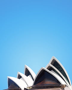 архитектура, Австралия, сграда, перспектива, покрив, небе, Сидни