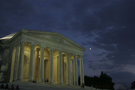 Томас Джеферсън Мемориал, Паметник, Вашингтон, САЩ, забележителност, архитектура, капитал