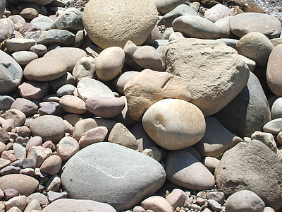 žvyro paplūdimys, akmenys, paplūdimys, Grand tetons, Amerikoje