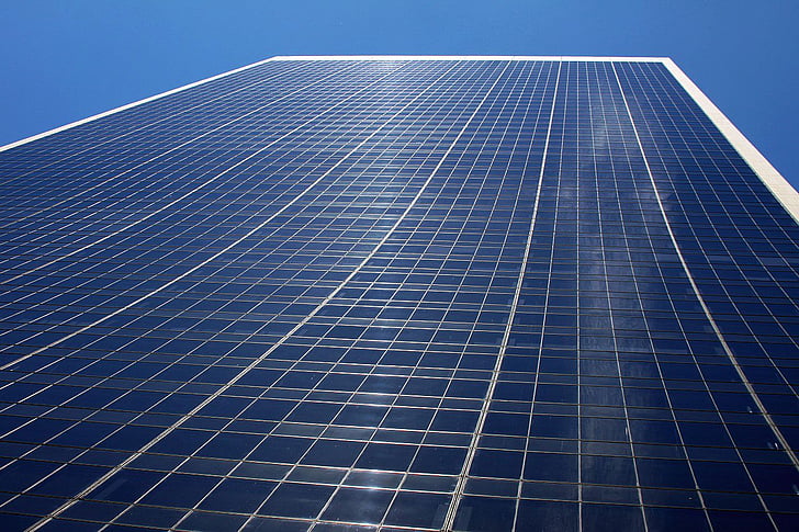 building, structure, city, glass, office, sky, solar Panel
