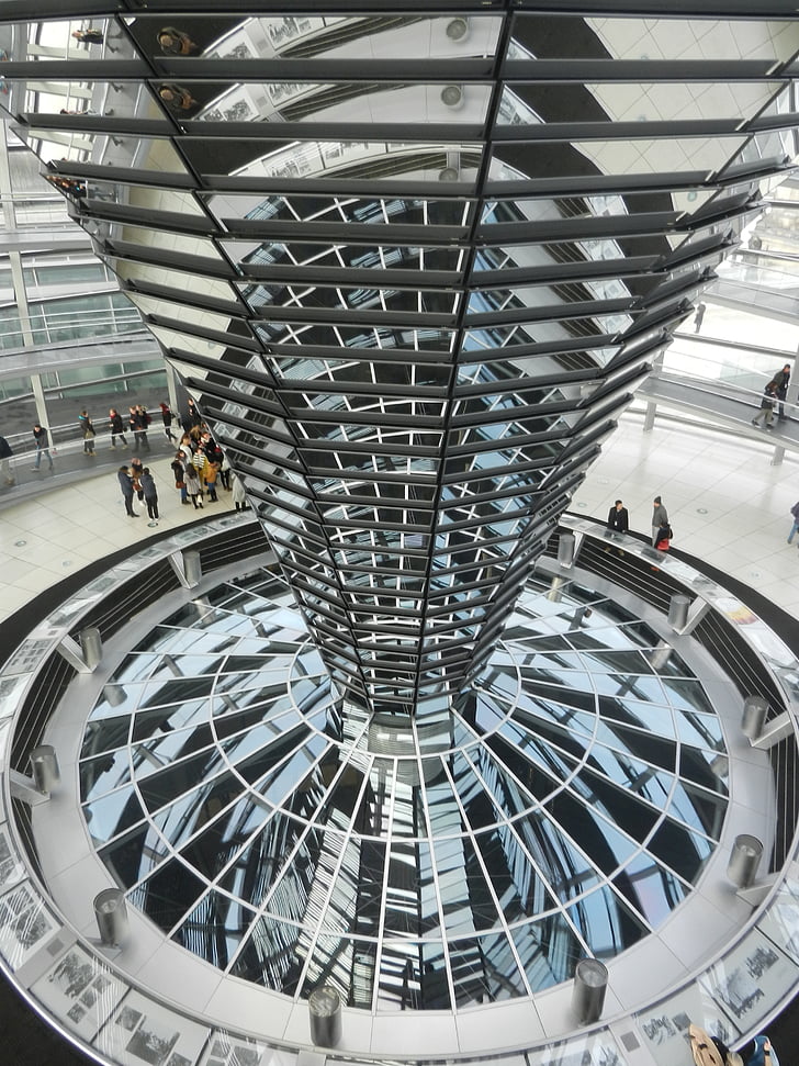 Berlim, Reichstag, cúpula, Alemanha, governo, edifício, cúpula de vidro
