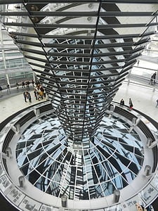 Béc-lin, Reichstag, mái vòm, Đức, chính phủ, xây dựng, mái vòm kính