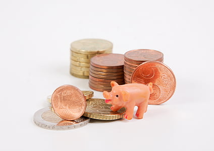 money, coins, save, pig, ceramic, economical, save money