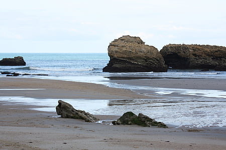 Biarritz, Beach, pesek, Francija, poletje