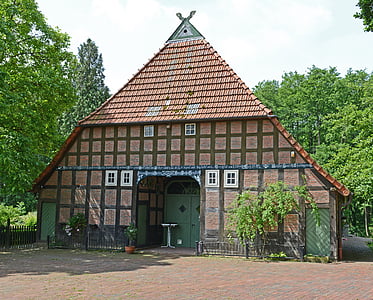 gödestorf, specken, 文化遺産, ドイツ, 家, 建物, 材木の組み立て