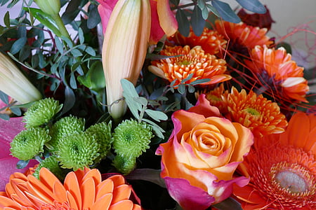fleurs, Strauss, Blossom, Bloom, bouquet, anniversaire, couleurs d’automne