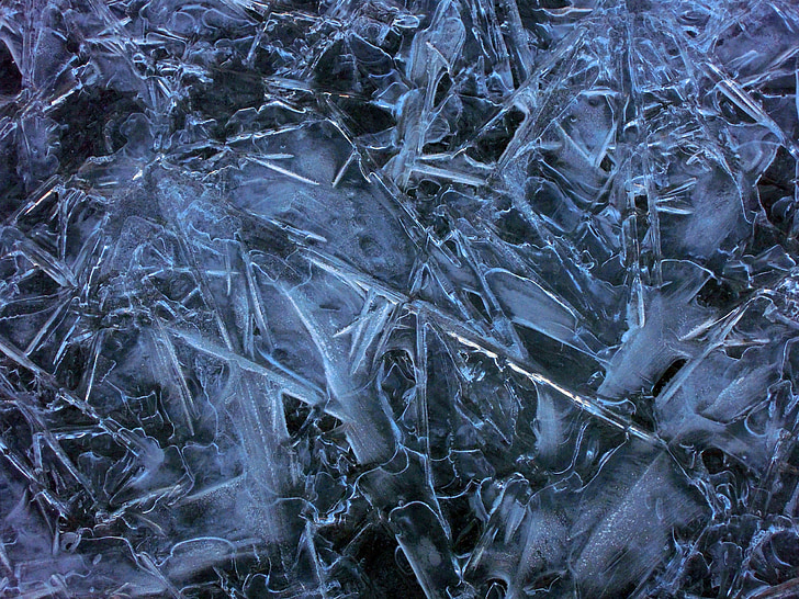 textura, gelo, Inverno, padrões de, cristal, plano de fundo, superfície