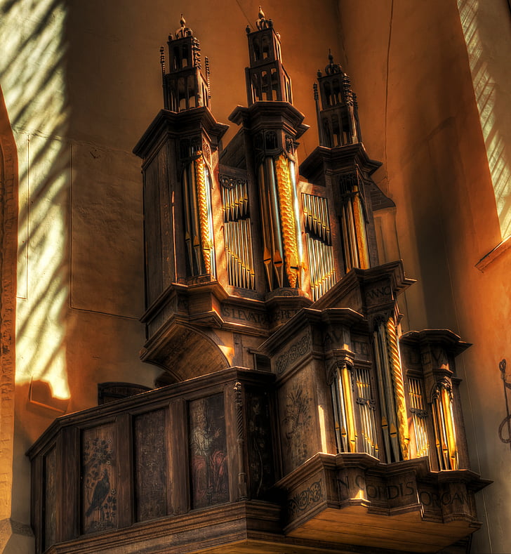 Cathedral, Kaplnka, kostol, Viera, Hudba, hudobný nástroj, organ