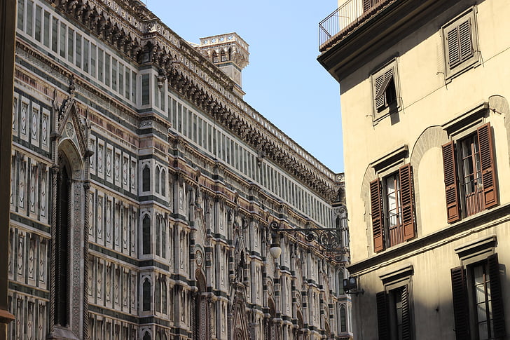 Florencija, marmuras, katedra, Architektūra, fasadas