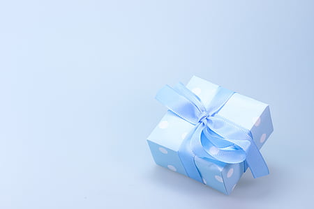màu xanh, Quà tặng, trọn gói, hiện nay, Ribbon