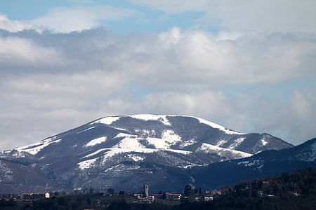 muntanya, neu, l'hivern, Bianca, paisatge